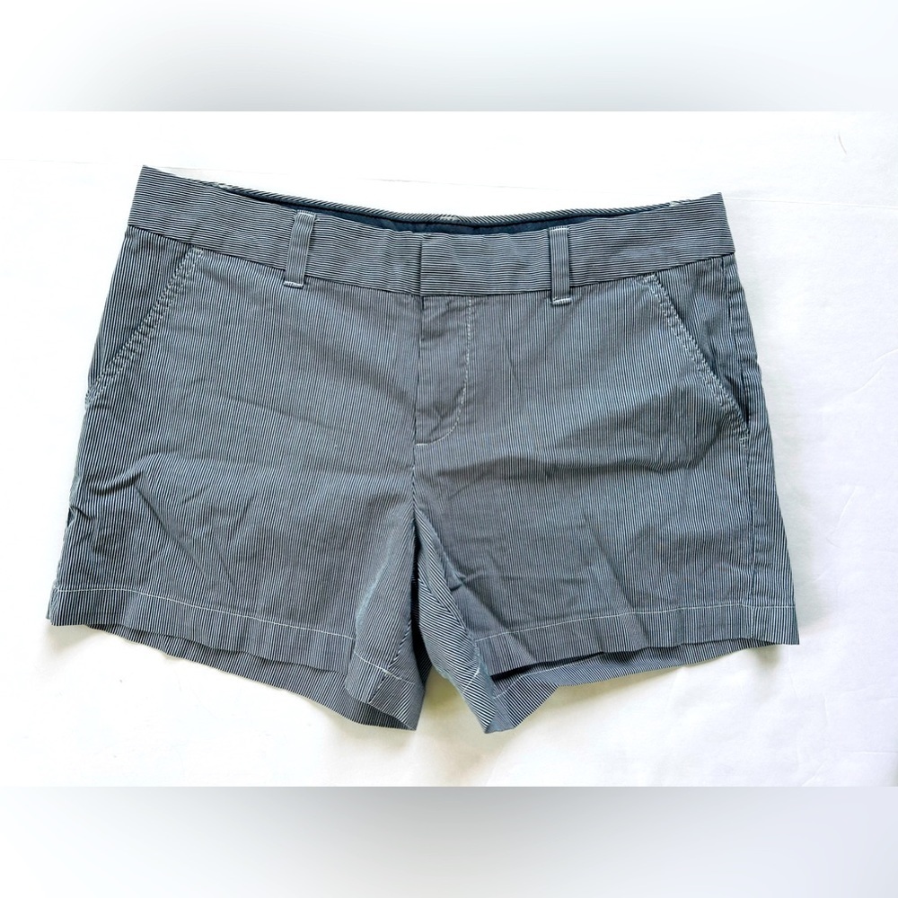 TOMMY HILFIGER Cotton Denim Pinstripe Shorts